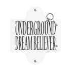 BLACK SHEEP ORIGIN SUZURI SHOPのUNDERGROUD DREAM BELIEVER Mini Clear Multipurpose Case