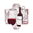 aruyoneの赤ワイン ミニクリアマルチケース