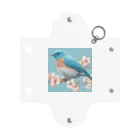 ❤︎cute❤︎のbeautiful blue bird Mini Clear Multipurpose Case