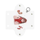 うしちゃんのお部屋の赤いマフラーの女の子（クリスマス） Mini Clear Multipurpose Case