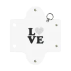 【volleyball online】の「ＩLOVE バレーボール」 Mini Clear Multipurpose Case