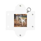 ラブラボの公園で他の犬と遊んでいるラブラドール・レトリーバー 白 犬 ワンちゃん 可愛い ペット 癒やし Mini Clear Multipurpose Case