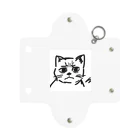 CODYの訝しげな顔の猫 Mini Clear Multipurpose Case