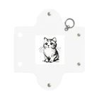 catsの一筆書きで描かれたかわいい猫のイラスト Mini Clear Multipurpose Case