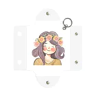 moanaの水彩画　花冠の少女 ミニクリアマルチケース