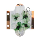 shop hrkのアルコールインクアートスマホケース【green flowers】 Mini Clear Multipurpose Case