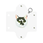 segasworksのねこさんのお顔（白黒ねこ） Mini Clear Multipurpose Case