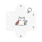 yielanggo007の虹のねこ Mini Clear Multipurpose Case