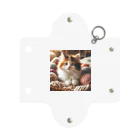 SkyBlueのかわいい三毛猫 Mini Clear Multipurpose Case