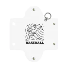 nndesignのBASEBALL LEFT PITCHER Mini Clear Multipurpose Case