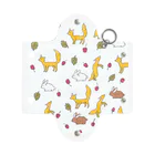 maru-marumochiの森の動物柄 Mini Clear Multipurpose Case