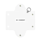 micyorina shopのmicyorina 「NO COMMENT」logo Mini Clear Multipurpose Case