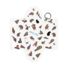ningen_lifeのkiwi_life（総柄）/ミニマルチケース Mini Clear Multipurpose Case