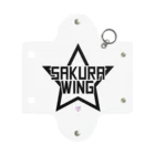 SAKURA WING LLC.のSAKURA WINGスター黒字 ミニクリアマルチケース
