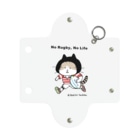 ほっかむねこ屋（アトリエほっかむ）のラグビーねこ Mini Clear Multipurpose Case