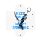 座敷ふくろうのKEEP CALM AND CARRY BROWNIE ミニクリアマルチケース