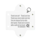 ＯＫダイレクト　powered by SUZURIのThank you Girl（英詞）復刻版 Mini Clear Multipurpose Case