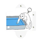 ぺゃんshopの水が気になるねこ Mini Clear Multipurpose Case