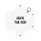 tknzkのhack the gov black Mini Clear Multipurpose Case