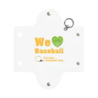 キッズモード某のWe love Baseball(イエロー) Mini Clear Multipurpose Case