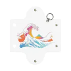 SのThe great rainbow wave - hokusai ミニクリアマルチケース