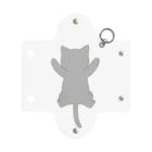 かわいいもののおみせ　いそぎんちゃくのしがみつく灰色猫 Mini Clear Multipurpose Case