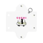 mamiwaのZooっと おんらいんSHOPのSUSHIうさぎ Mini Clear Multipurpose Case