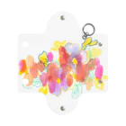 chicacoのカラフルなお花たち Mini Clear Multipurpose Case