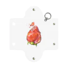 coconの苺のクリアケース ミニクリアマルチケース