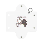 ミックスじゅーちゅの白黒ヤギさん LOVE & EATS Mini Clear Multipurpose Case