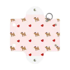 colom-dogsの【COLOM.コロ。】トイプードルハート.ピンクカラー犬グッズ！ Mini Clear Multipurpose Case