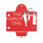 ペアTシャツ屋のシバヤさんの家族の時間(THE FAMILY TIME) 赤(BOX） ミニクリアマルチケース