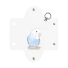 まめるりはことりのおしゃまな止まり木セキセイインコちゃん【まめるりはことり】 Mini Clear Multipurpose Case