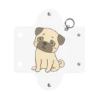 ばんぶーrashiのグッズたちの首をかしげるパグ Mini Clear Multipurpose Case