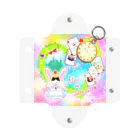 どるちぇ＊うさぎの《ハロウィン》02＊アリスうさぎ＊虹色背景ver. Mini Clear Multipurpose Case