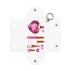 Ukeiのショップのjewelry cosme pink Mini Clear Multipurpose Case