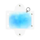 水彩 Ao_watercolorのOcean Blue　水彩 Mini Clear Multipurpose Case