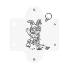 Cɐkeccooのうさぎのラビ★スリラーハロウィン-ゾンビ-モノクロ Mini Clear Multipurpose Case