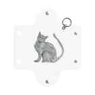 Coshi-Mild-Wildの猫_ロシアンブルー Mini Clear Multipurpose Case