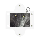 アラスカ野生動物画家きむらけいのBLACK WOLF Mini Clear Multipurpose Case