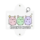 🍎デグーと服と雑貨屋さん🍏の29色🌈RODENTS HOUSE🐹🐭げっしLOVE Mini Clear Multipurpose Case