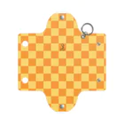 FreeStylersの【FreeStylers】check orange yellow Mini Clear Multipurpose Case