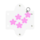 KOKI MIOTOMEの星桜紋（流れ星ピンク）　Star cherry blossom Crest (Shooting star pink）) Mini Clear Multipurpose Case