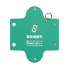 SANKAKU DESIGN STOREの緊急連絡先メモ入れ。 modern green Mini Clear Multipurpose Case