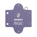 SANKAKU DESIGN STOREの緊急連絡先メモ入れ。 modern purple Mini Clear Multipurpose Case