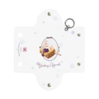 ERIMO–WORKSのSweets Lingerie mini clear multi case "Blueberry cheese cake"  Mini Clear Multipurpose Case