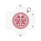 中華呪術堂（チャイナマジックホール）の丸双喜紋(喜喜) Mini Clear Multipurpose Case