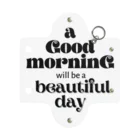 Rai's storEのシンプル文字★ a Good moaninG will be a beautiful day Mini Clear Multipurpose Case