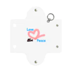 SPECIAL SURPRISE COMPANYのLOVE＆PEACE一文字ロゴ Mini Clear Multipurpose Case