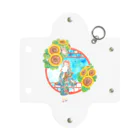 星架月の「窓際の夏」昼・向日葵縁・浴衣の女の子 Mini Clear Multipurpose Case